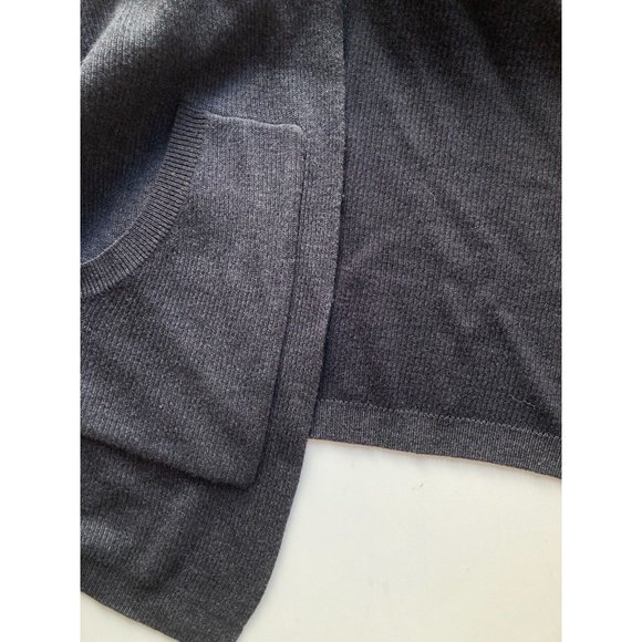 LULULEMON Cabin Yogi Wrap Heathered Black Boolux Hooded Cardigan Sweater, Size 4 - Picture 8 of 16